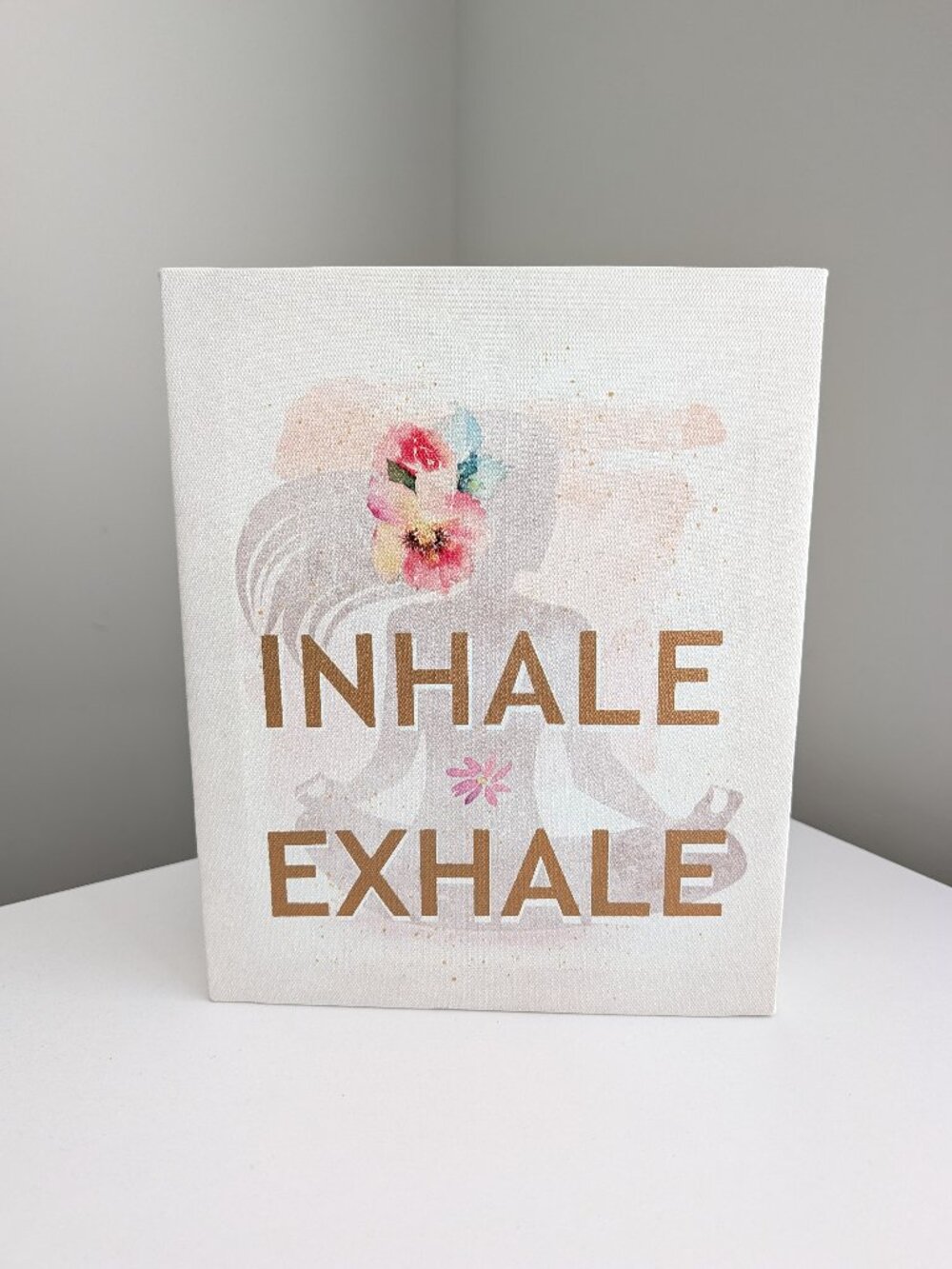ARAUCO Inhale Exhale Canvas Picture Hanging Art 10" x 8"